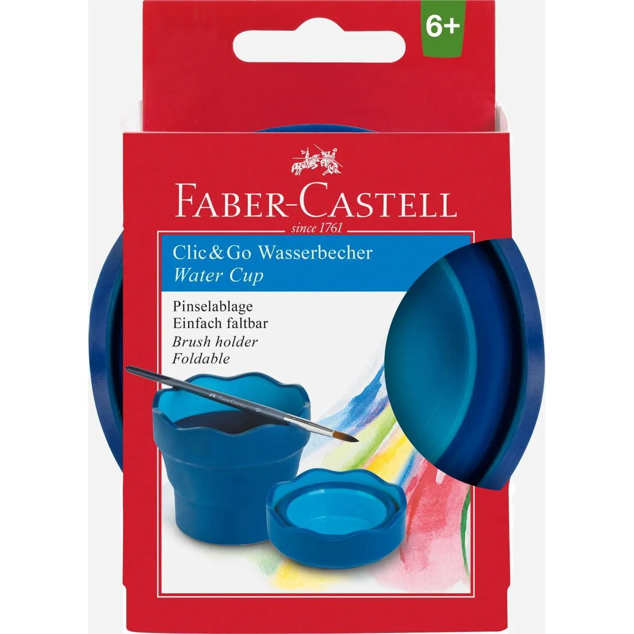 Bild 1 Faber-Castell, Wasserbecher, CLIC & GO, blau