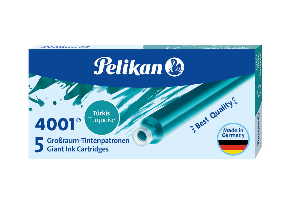 Bild 1 Pelikan Tintenpatronen 4001 lang türkis VE5