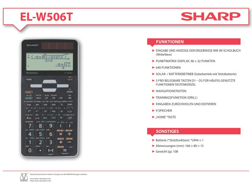 Bild 2 Schulrechner ELW-506TGY
