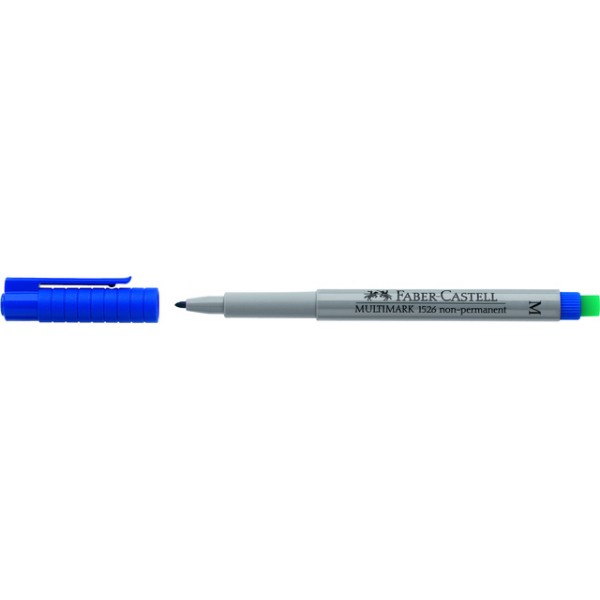 FABER-CASTELL MULTIMARK non-permanent M blau CD-Marker Folienstift