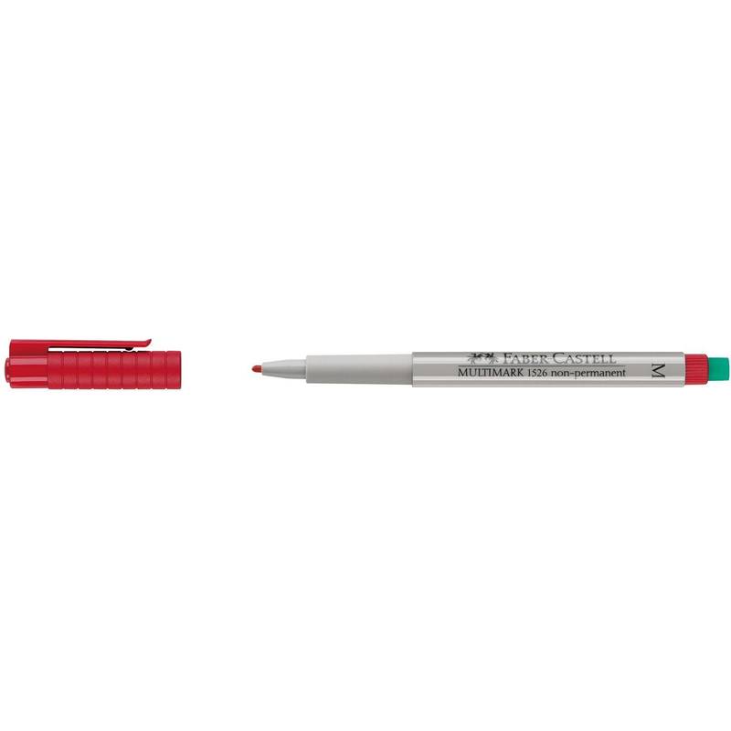 FABER-CASTELL MULTIMARK non-permanent M rot CD-Marker Folienstift