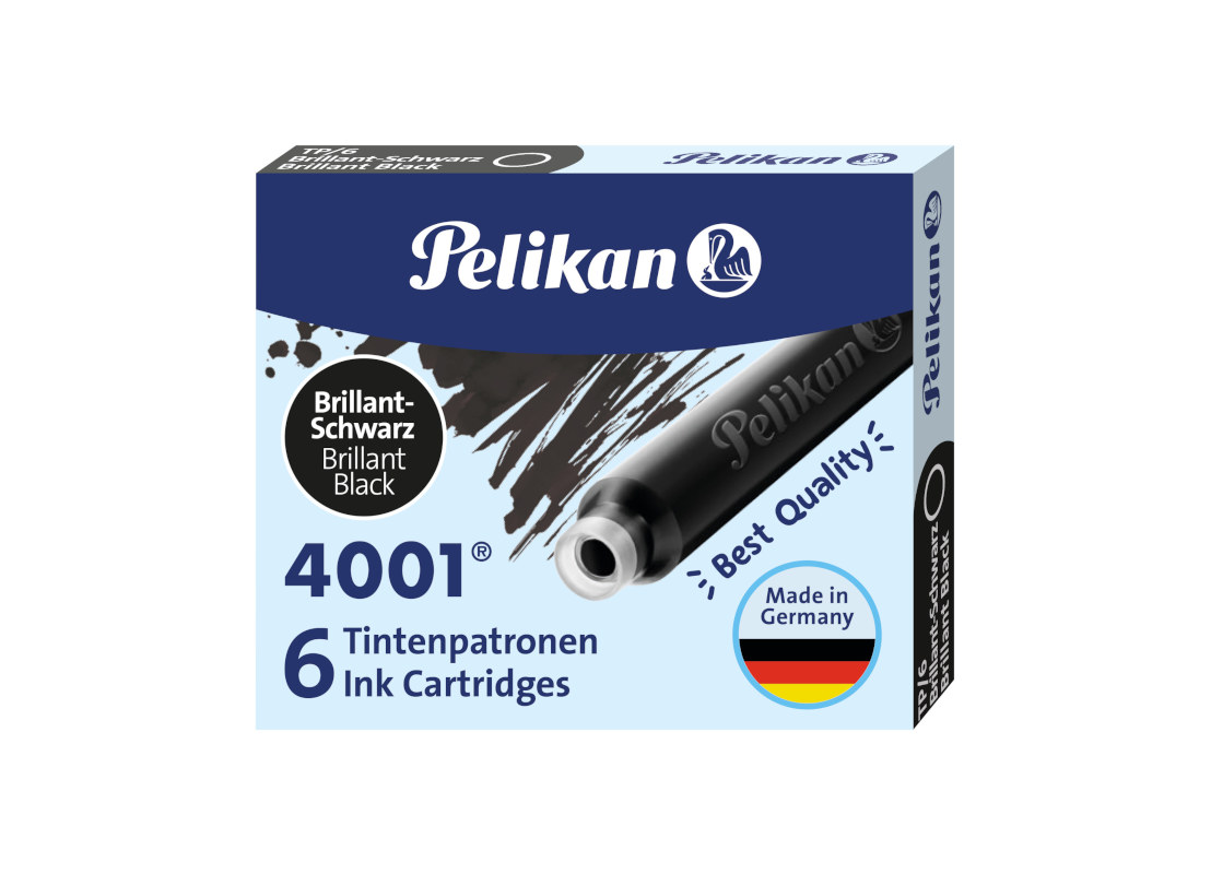 Bild 1 Pelikan Tintenpatronen 4001 kurz schwarz VE6