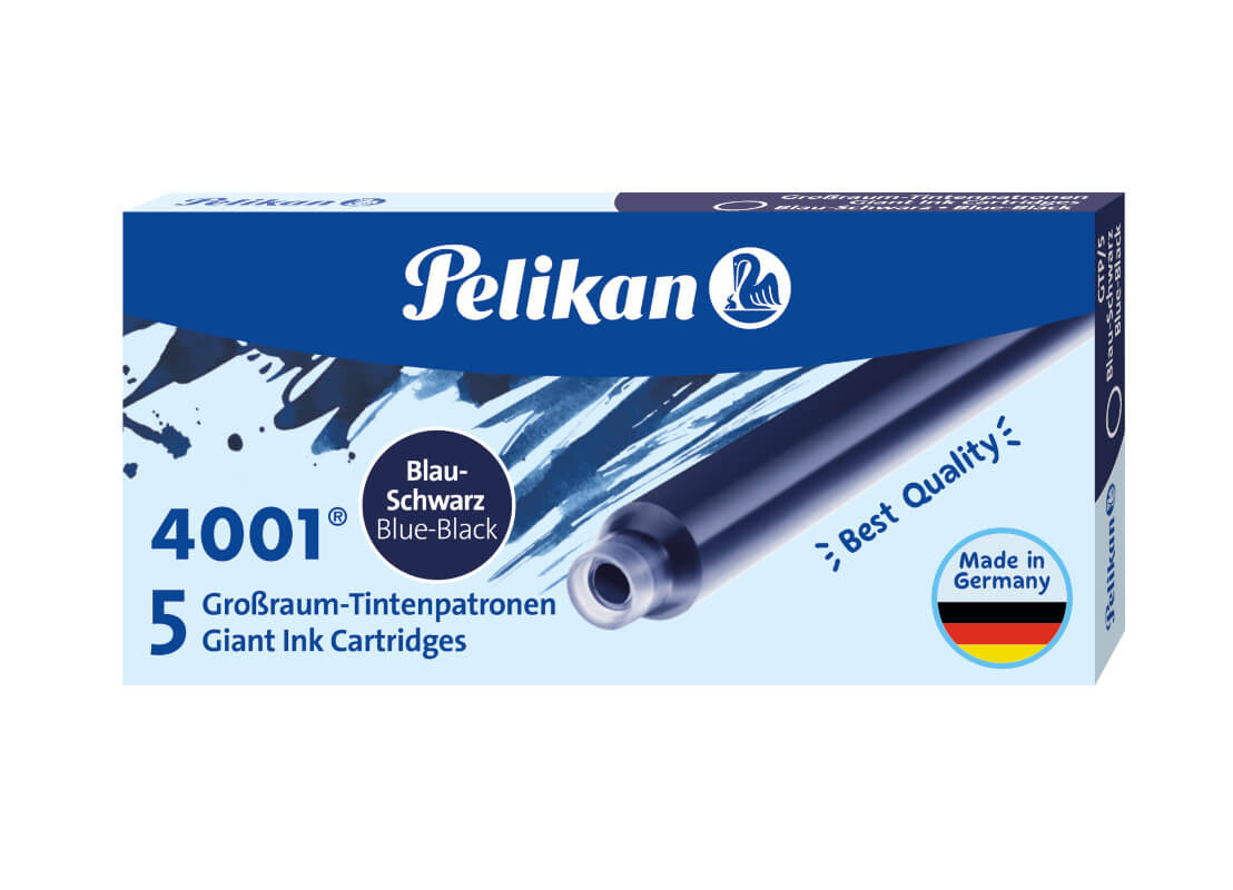 Bild 1 Pelikan Tintenpatronen 4001 lang blau-schwarz VE5