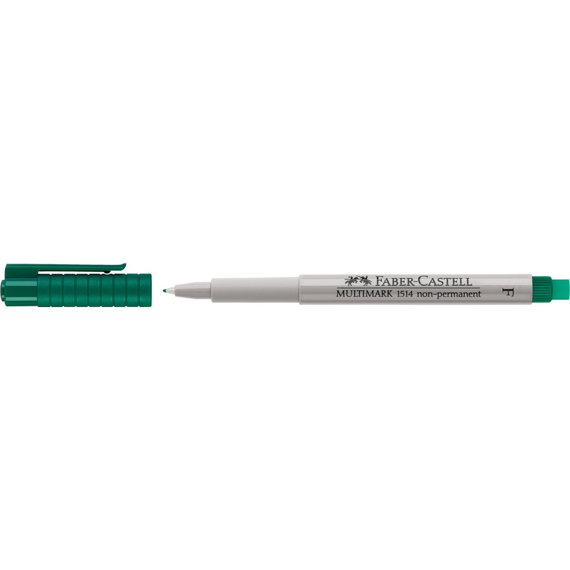 FABER-CASTELL MULTIMARK non-permanent F grün CD-Marker Folienstift