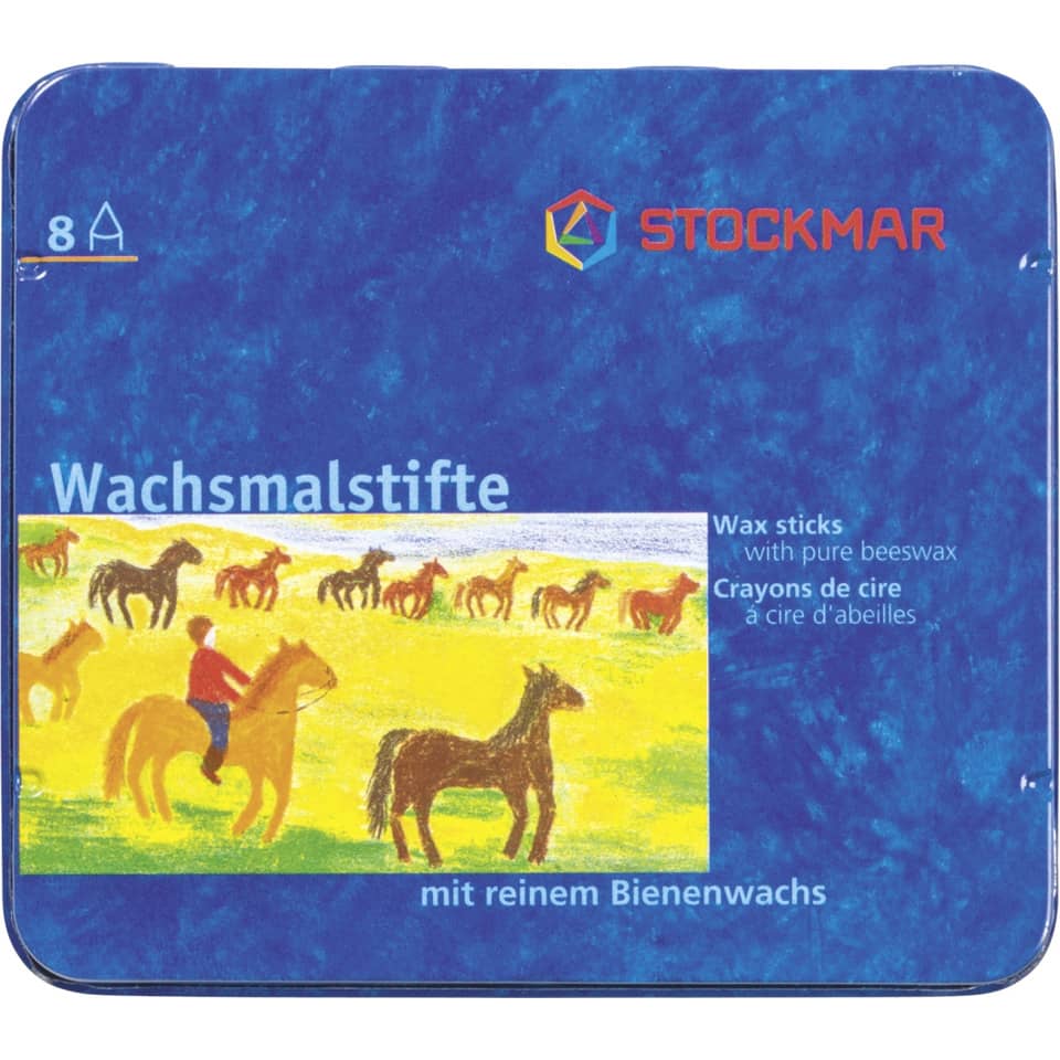 Bild 1 Stockmar Wachsmalstifte, 8er Blechetui