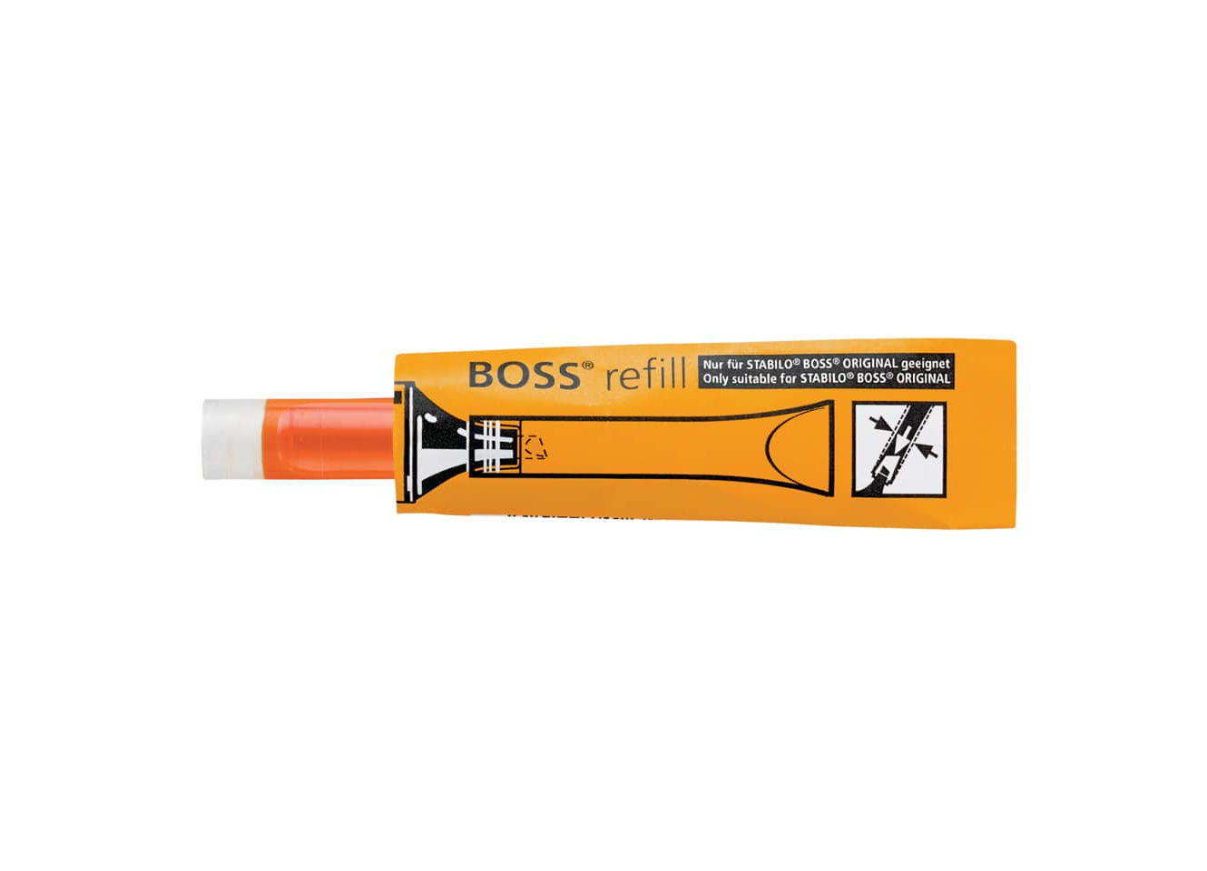 Bild 2 STABILO BOSS ORIGINAL refill, 3 ml, 070/54 orange, Nachfülltube