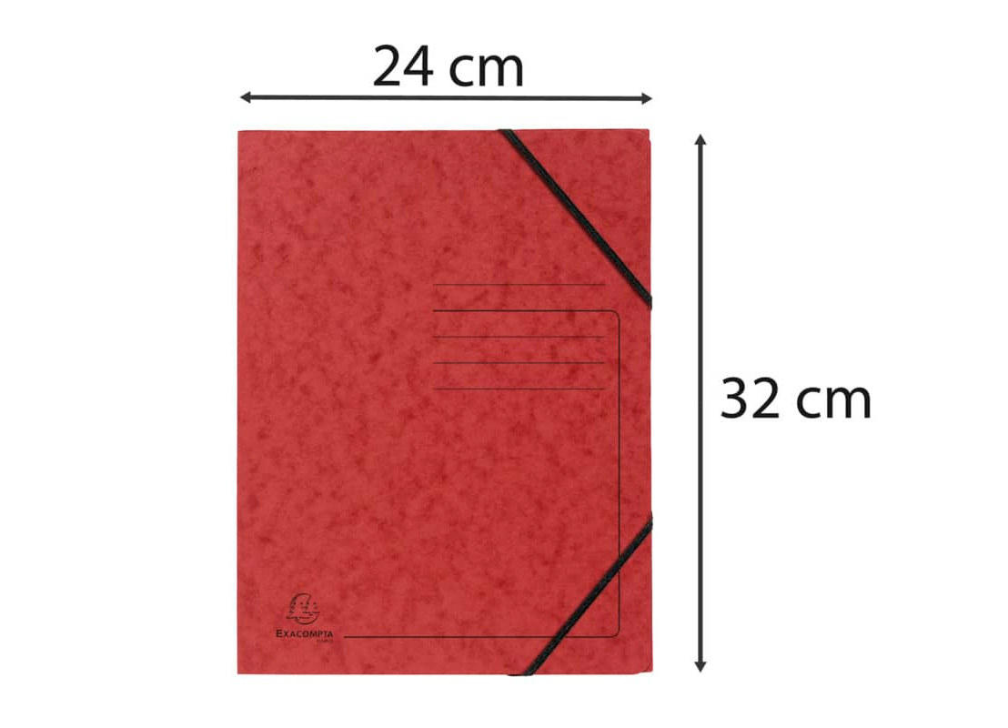 Bild 3 Sammelmappe - A4, 355 g/qm, Gummizug, rot