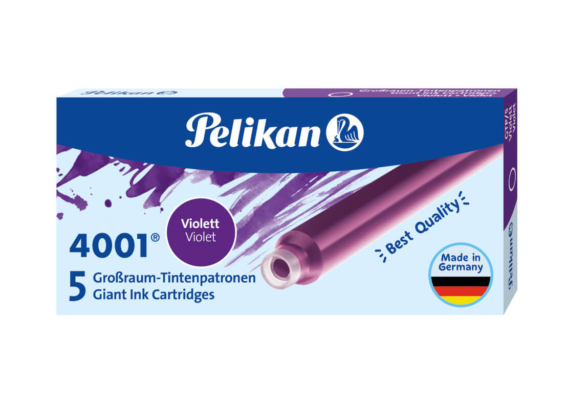 Bild 1 Pelikan Tintenpatronen 4001 lang violett VE5