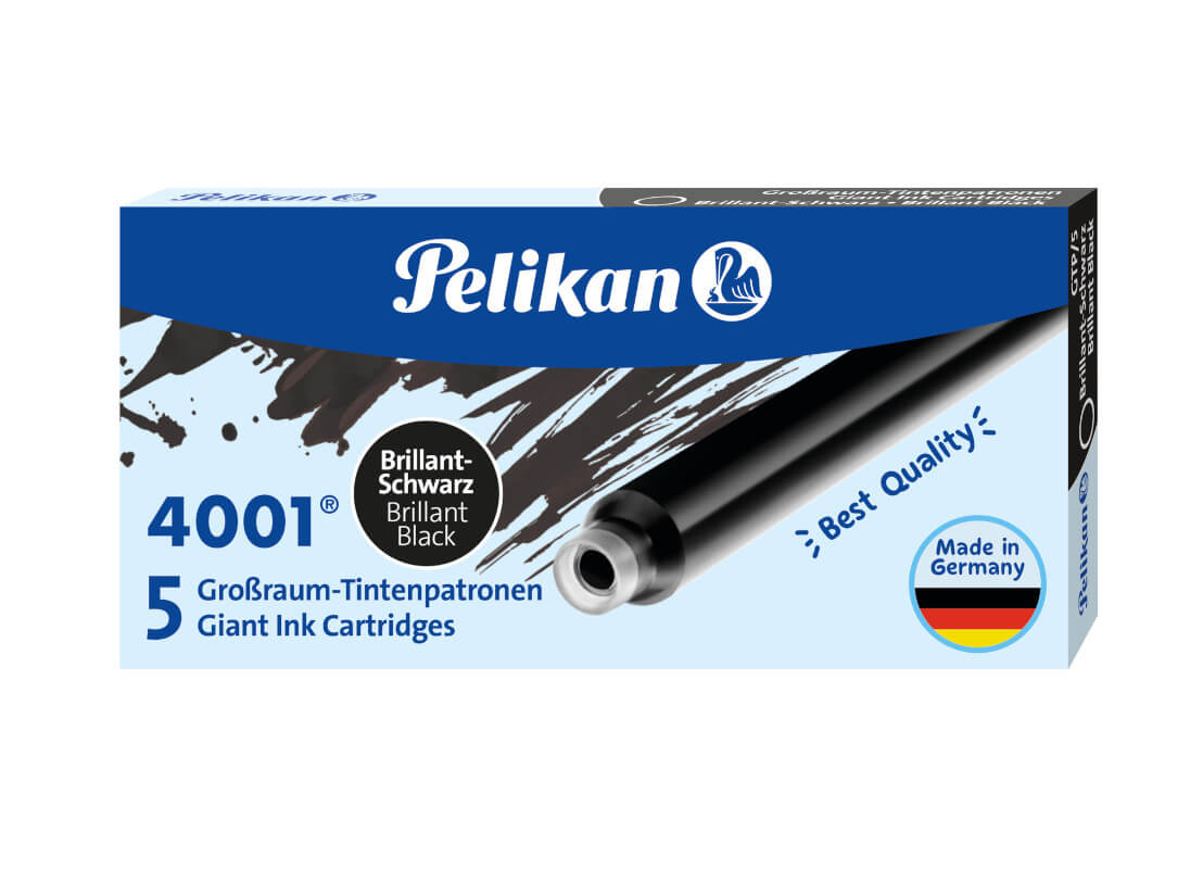 Bild 1 Pelikan Tintenpatronen 4001 lang schwarz VE5