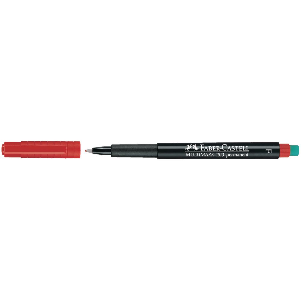 FABER-CASTELL MULTIMARK permanent F rot CD-Marker Folienstift