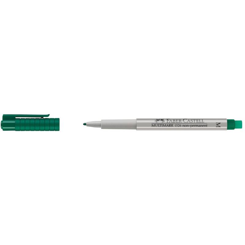 FABER-CASTELL MULTIMARK non-permanent M grün CD-Marker Folienstift