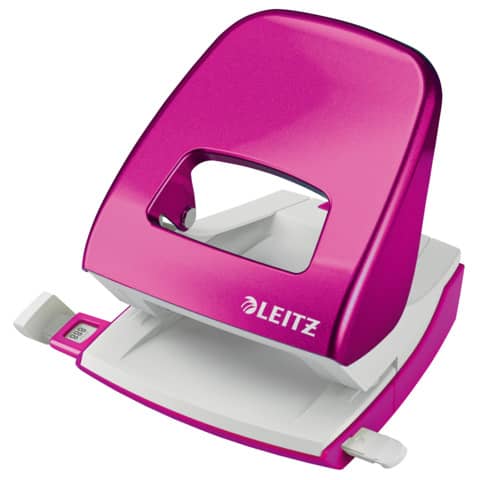 LEITZ Locher WOW 5008-20-23 30Blatt pink metal???? Blisterverpackung