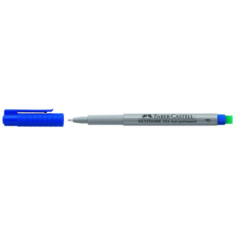 FABER-CASTELL MULTIMARK non-permanent F blau CD-Marker Folienstift