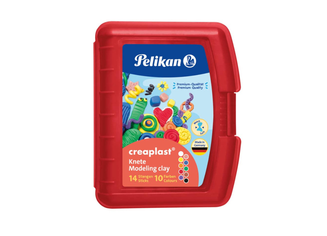 Bild 3 Pelikan Kinderknete Creaplast 240g Box rot