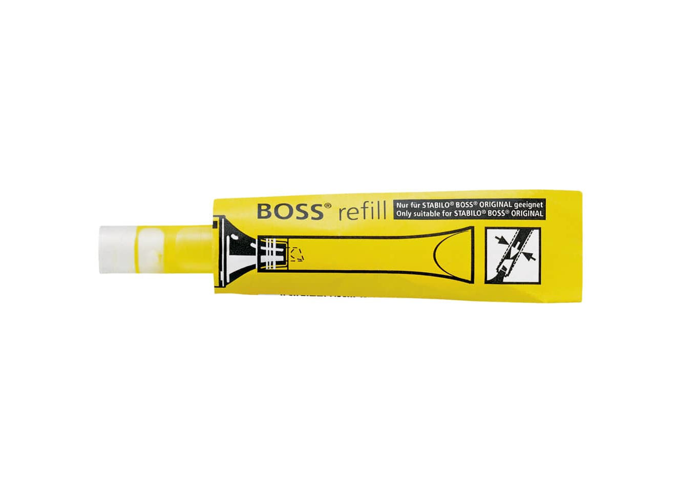 Bild 1 STABILO BOSS ORIGINAL refill, 3 ml, 070/24 gelb, Nachfülltube