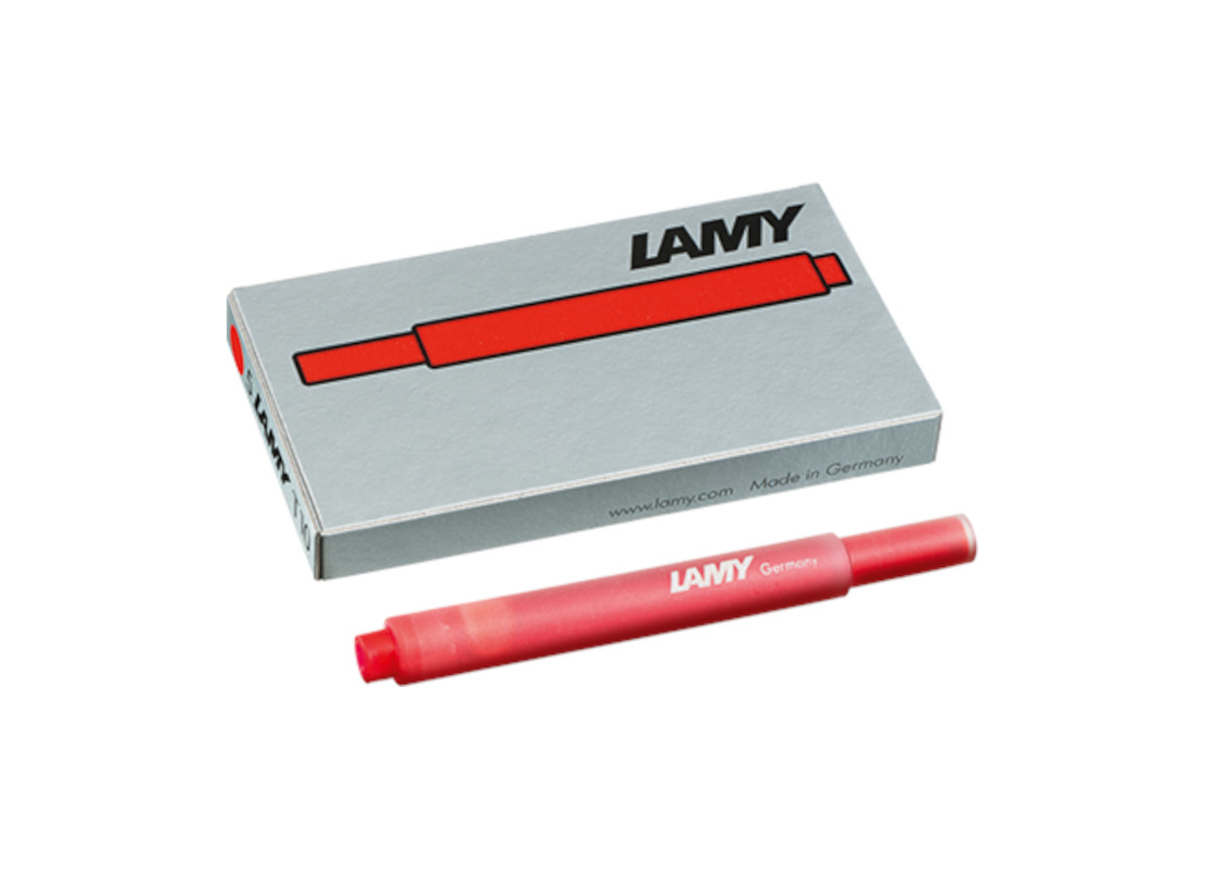 Bild 1 Lamy Tintenpatrone T10 rot VE5