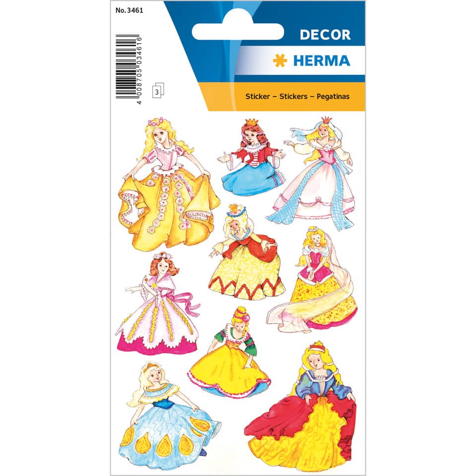 Bild 1 HERMA Sticker DECOR 3461 Prinzessin 3 Blatt