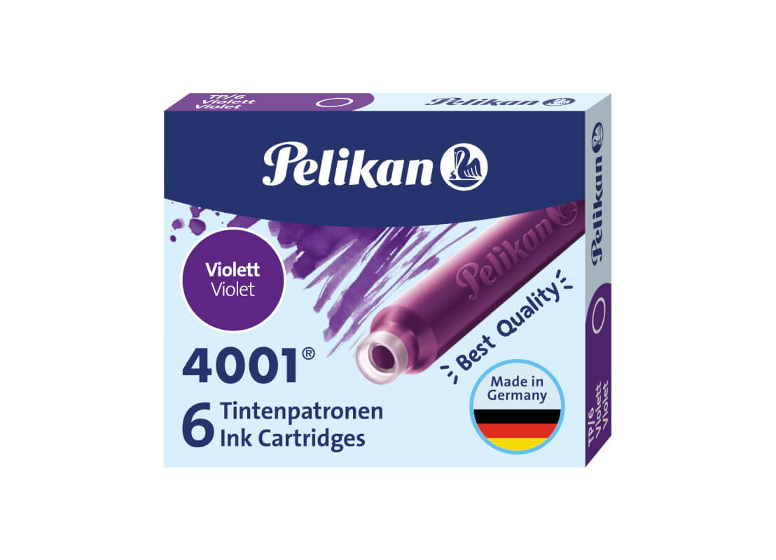 Bild 1 Pelikan Tintenpatronen 4001 kurz violett VE6